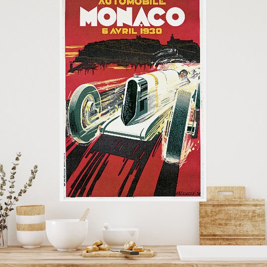 Vintage Poster Monaco 1930 (Keuken)