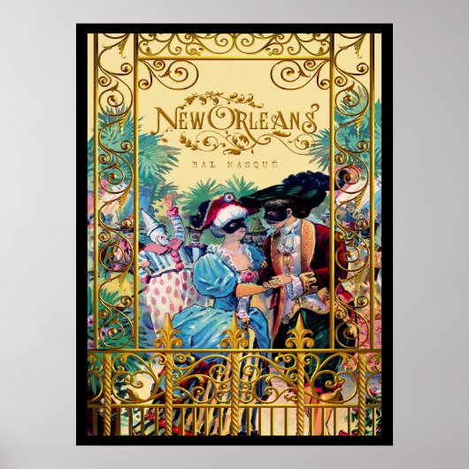 Vintage Poster New Orleans (Voorkant)