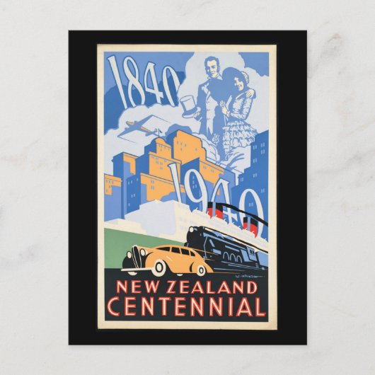Vintage poster - New Zealand Centennial, Briefkaart (Voorkant)