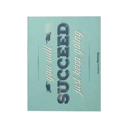 Vintage Poster Notitieblok (Linkerzijde)