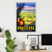 Vintage Poster Palestine Travel (Thuiskantoor)