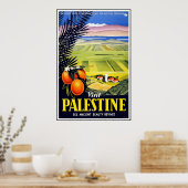 Vintage Poster Palestine Travel (Keuken)