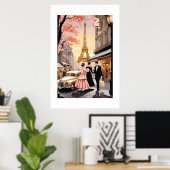 Vintage Poster Parijs (Thuiskantoor)