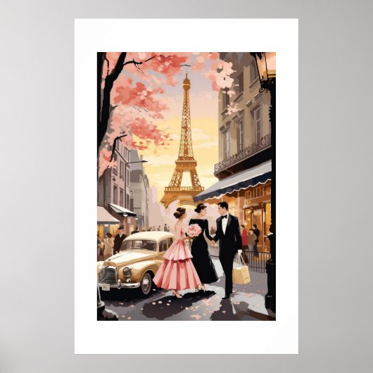 Vintage Poster Parijs (Voorkant)