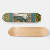 Vintage Poster:Pauw:Vrouw Skateboard (Horizontaal)