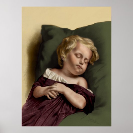 Vintage Poster "Peaceful Sleep" (Voorkant)