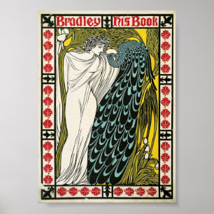 Vintage poster:Peacock:Vrouw Poster