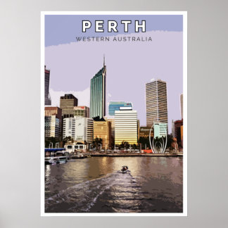 Vintage Poster - Perth, Western Australië