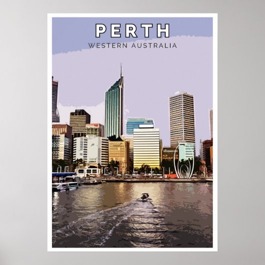 Vintage Poster - Perth, Western Australië (Voorkant)