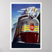 Vintage Poster Print Canada Train (Voorkant)