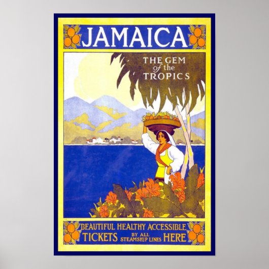 Vintage Poster Print Jamaica (Voorkant)