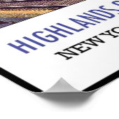 Vintage Poster Print New York Hudson Train (Hoek)