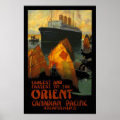 Vintage Poster Print Orient SteamShip (Voorkant)