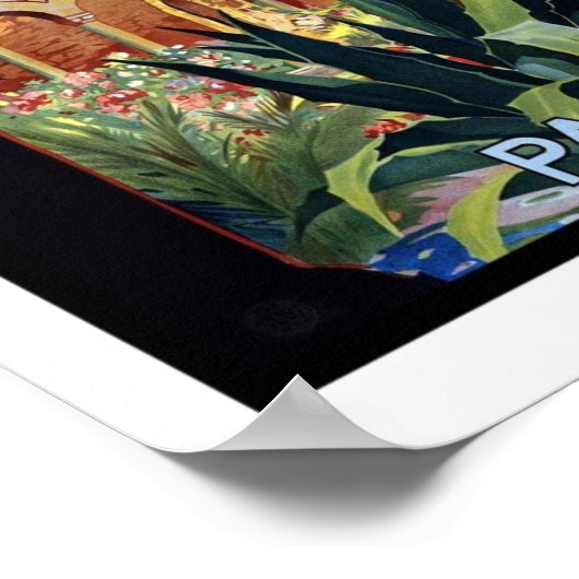 Vintage Poster Print Palermo Sicilië (Hoek)