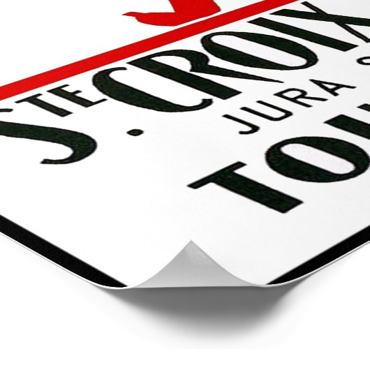 Vintage Poster Print Ste Croix Skiing (Hoek)