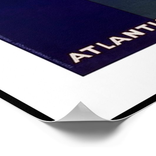 Vintage Poster Print Transatlantique Frankrijk (Hoek)