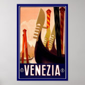 Vintage Poster Print Venezia (Voorkant)
