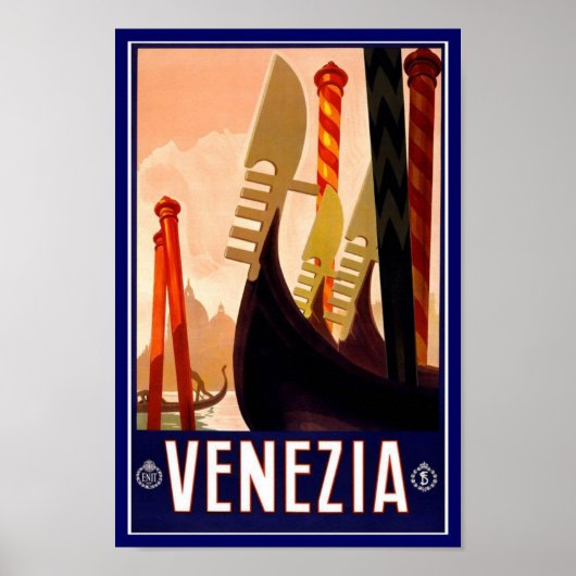 Vintage Poster Print Venezia (Voorkant)