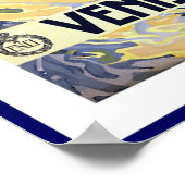 Vintage Poster Print Venise et le Lido Italië (Hoek)