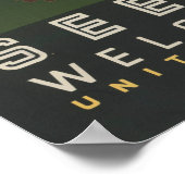 Vintage Poster Promoting reizen naar Montana. (Hoek)