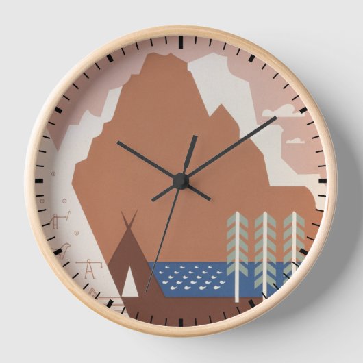 Vintage Poster Promoting reizen naar Montana. 2 (Voorkant)