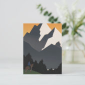 Vintage Poster Promoting reizen naar Montana. Briefkaart (Staand voorkant)