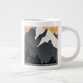 Vintage Poster Promoting reizen naar Montana. Grote Koffiekop (Rechts)