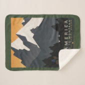 Vintage Poster Promoting reizen naar Montana. Sherpa Deken (Voorkant (horizontaal))