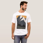 Vintage Poster Promoting reizen naar Montana. T-shirt (Voorkant volledig)