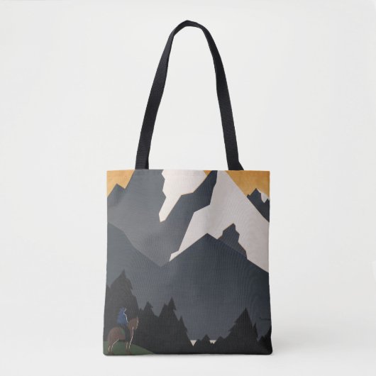 Vintage Poster Promoting reizen naar Montana. Tote Bag (Voorkant)