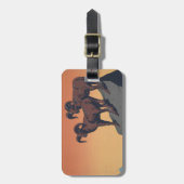 Vintage Poster Promoting reizen naar nationale par Bagagelabel (Voorkant verticaal)