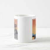 Vintage Poster Promoting reizen naar nationale par Koffiemok (Center)