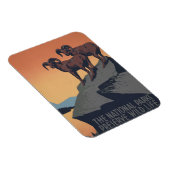 Vintage Poster Promoting reizen naar nationale par Magneet (Rechterzijde)