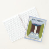 Vintage Poster Promoting reizen naar nationale par Notitieboek (Binnen)