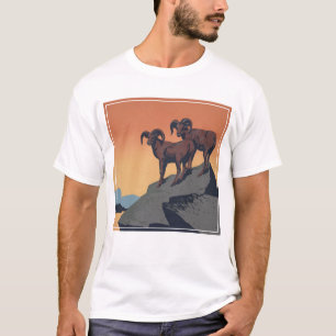 Vintage Poster Promoting reizen naar nationale par T-shirt