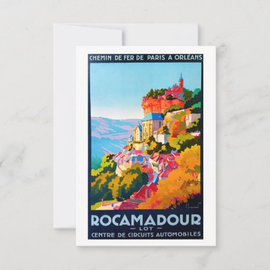 Vintage Poster - Rocamadour Kaart (Voorkant)