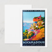 Vintage Poster - Rocamadour Kaart (Voorkant / Achterkant)
