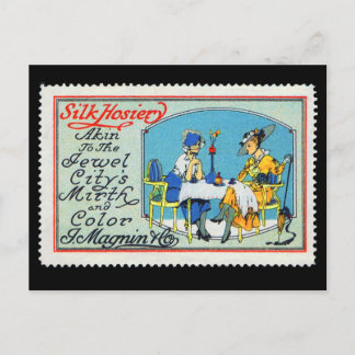 Vintage Poster Stamp Briefkaart Magnin San Francis