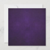 Vintage Poster Style Eggplant Purp Square Weddensc Kaart (Achterkant)
