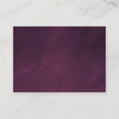 Vintage Poster Style Paarse bruiloft Website Informatiekaartje (Achterkant)