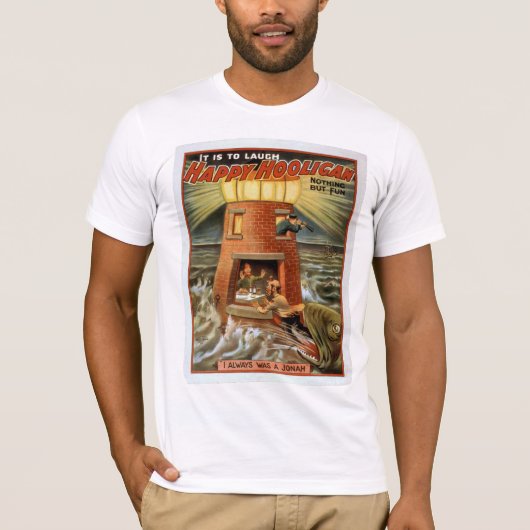 Vintage Poster T-shirt "Happy Hooligan" (Voorkant)