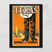 Vintage-poster - Texas Briefkaart (Voorkant)