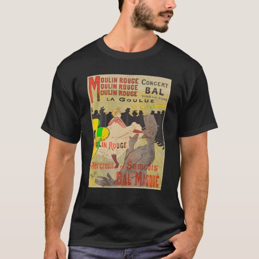 Vintage poster Toulouse Lautrec Retro T Shirt (Voorkant)