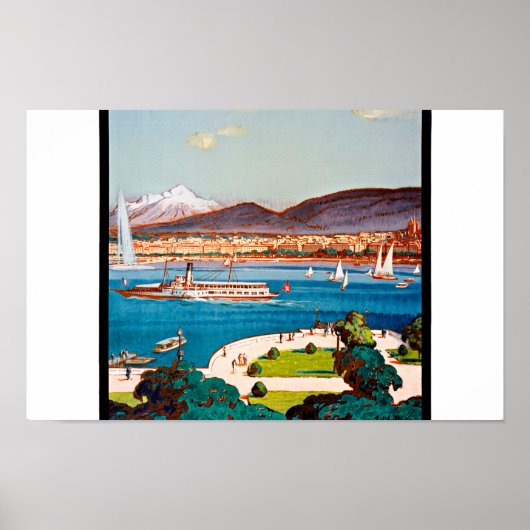 Vintage Poster uit Genève herstelt (Voorkant)