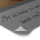 Vintage poster van eeuwige zest 18x24 (Hoek)