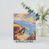Vintage poster van Ilfracombe Briefkaart (Staand voorkant)
