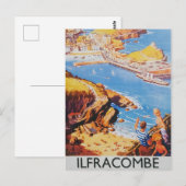 Vintage poster van Ilfracombe Briefkaart (Voorkant / Achterkant)