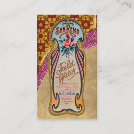 Vintage Poster  Visitekaartje (Voorkant)