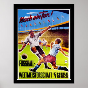 Vintage poster Voetbal retro