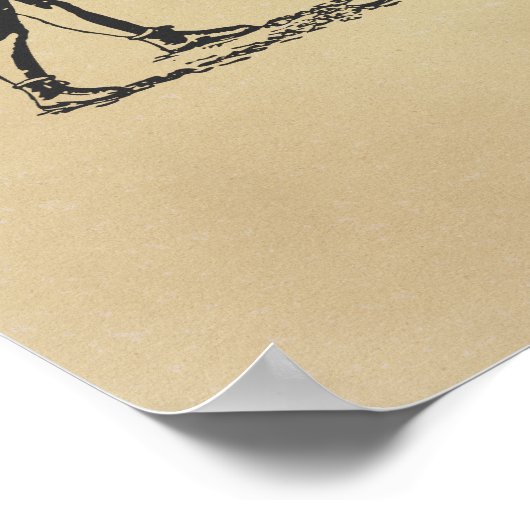 Vintage Poster voor drukcabine (Hoek)